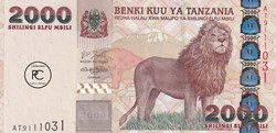 2003  Pick37a  2 000 TSh - Shilling tanzanien  Unc