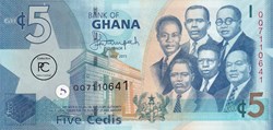 2015 Pick38f 5 GH₵ - Cedi ghanéen Unc