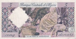 1964 Pick122b   5 د.ج - Dinar-181  D1196-algérien TTB+ Version Algerienne