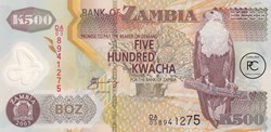 2003 Pick43b 500 ZK - Kwacha zambien Unc