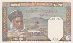 1945 Pick 85 183 100 Franc algérien Unc