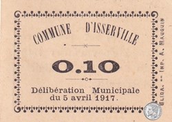 ISSERVILLE 1 - beige - 0,10 franc 1917 (1)