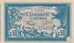 141-19-10/11/1915 Oran 50 Cts - Série II - Cdc
