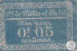 BENI - SAF  -1 -  Compagnie de Mokta - El- hadid  0,05 Cts Bleu 1916