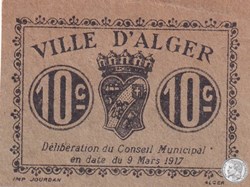 Ville d'Alger- 9/3/1917 10 Centimes Beige (2)
