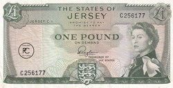 1963  Pick8a  1 £ - Livre de Jersey TTB