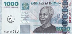 2006   Pick36b  1 000 TSh - Shilling tanzanien  Unc