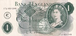 1960 Pick374a 1 £ - Livre sterling britannique Sup+
