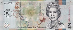 2019 Pick77Аa  ½ $ - Dollar bahaméen Unc