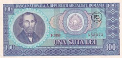 1966 Pick97a  100 L - Leu roumain Unc