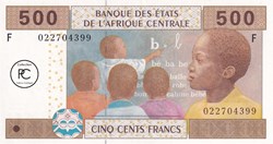 2002 Pick506 Fa 500 FCFA - Franc CFA centrafricain Unc