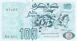 1992 Pick137b 87687 100 د.ج - Dinar algérien Unc (14) Radar