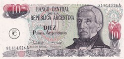 1983 Pick313a.1 10 $a - Peso argentin Unc