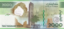 2022  Pick148  2 000 د.ج - Dinar  AL 0000614291 algérien Unc (2)