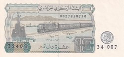 1983 Pick132a. 10 د.ج - Dinar algérien (1) Unc