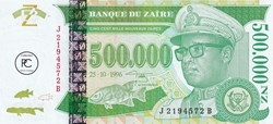 1996  Pick78v   500 000 NZ - Nouveau zaïre zaïrois  Unc