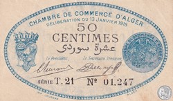 137-8-13/1/1915 Alger 50 cts Cdc. (6)