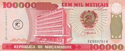 1993  Pick139  100 000 MTn - Metical mozambicain  Unc