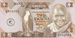 1986 Pick24c.1 2 ZK - Kwacha zambien Unc