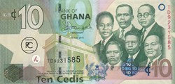 2015 Pick39f 10 GH₵ - Cedi ghanéen Unc