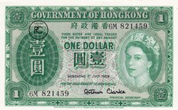 1959 Pick324 Ab.4 1 HK$ - Dollar de Hong Kong Unc (1)