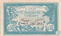 141-1-12/5/1915 Oran 50 Cts - Série E - Cdc