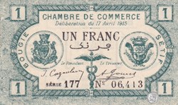 139-2- 17/4/1915 Bougie Sétif 1 Franc Cdc Séries 177