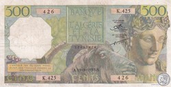 1952 Pick106 426 500 Franc algérien Sup+