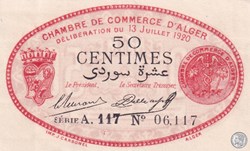 137-16-13/7/1920 Alger 50 cts Cdc. (1)