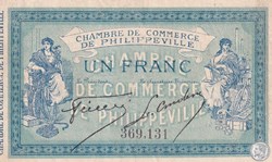 142-6- 10/11/1914 Philippeville 1 Franc Cdc