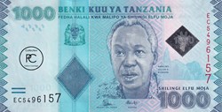 2015  Pick41b   1 000 TSh - Shilling tanzanien  Unc