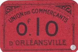 ORLEANSVILLE  -11-  0,10 franc - 1916