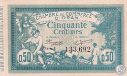141-4 -10/11/1915 Oran 50 Cts - Série I - Cdc