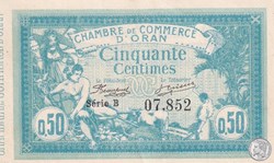 141-1-12/5/1915 Oran 50 Cts - Série B - Cdc