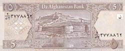 5 Afghanis Da Afghanistan Bank SH 1381 (2002) Unc Pick 66