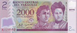 2.000 Guaraníes Banco Central del Paraguay 2008 Unc Pick 228a