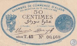 137-8-13/1/1915 Alger 50 cts Cdc. (10)