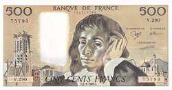 500 Francs Pascal 2.2.1989 V.290 Neuf