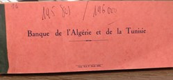 Carnet de chèques  BANQUE de L'Algérie et de la Tunisie