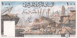 1964  Pick125a  888  100 د.ج - Dinar algérien SPL
