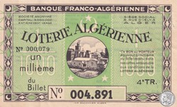 Banque Franco Algérienne 1/1000éme 4éme Tranche