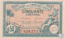 141-25 -25/03/1921 Oran 50 Cts Cdc