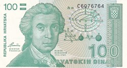 1991 Pick 20 100 Hrvatskih Dinara Unc