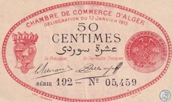 137-5-13/1/1915 Alger 50 cts Cdc. (6)
