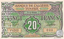 1948 Pick 22s 20 Francs Khamassi - Spécimen (1)
