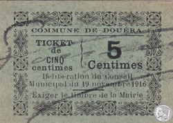 Douéra 1 - 5 centimes - 1916