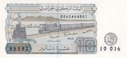 1983 Pick132b 10 د.ج - Dinar algérien (24) Unc