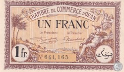 141-33- 18/1/1922 Oran 1 Franc Cdc