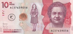 2016 Pick460b 10 000 $ - Peso colombien Unc