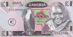 1986 Pick23b 1 ZK - Kwacha zambien Unc